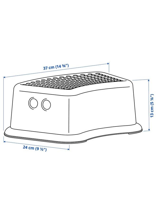 erorex Children'S Stool, White/Turquoise - Image 2