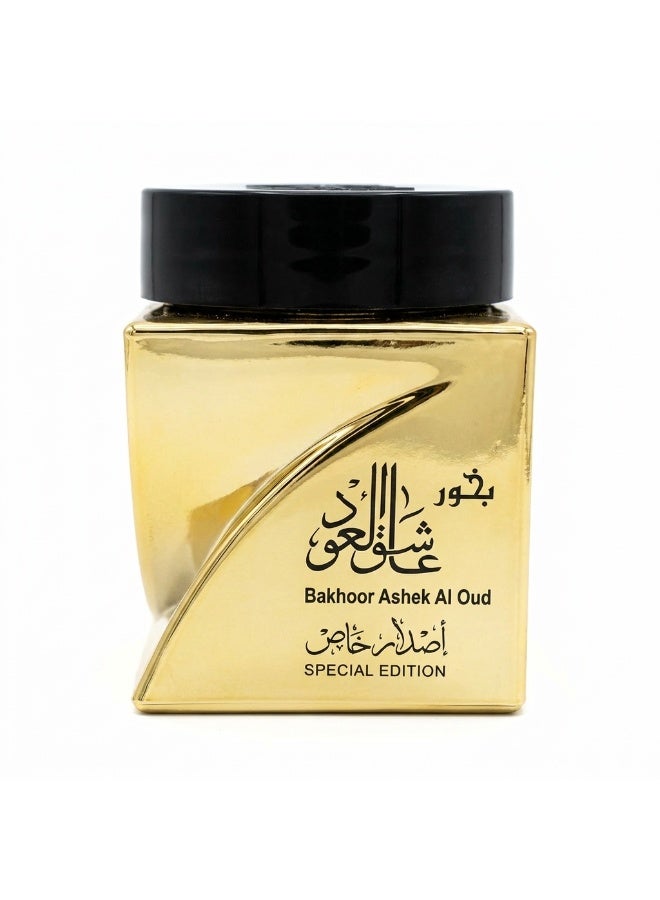 AL MAS ASHIQ AL OUD GOLD Special Edition Bakhoor 30g Premium Arabian Oud Chips Luxury Incense Rose Saffron Sandalwood Patchouli Dehn Al Oudh Amber Long Lasting Home Fragrance Gift - Image 5
