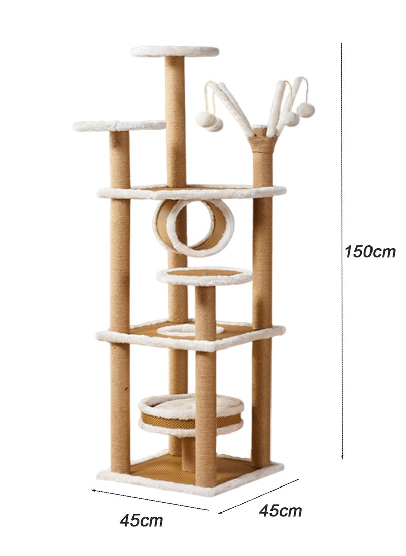 Kidle - Cat Toys Cat Teaser Wholesale Rattan Mat Cat Supplies Cat Jumping Platform Cat Scratching Post Cat Supplies Jumping Platform Cat Scratching Board Vertical - Image 1