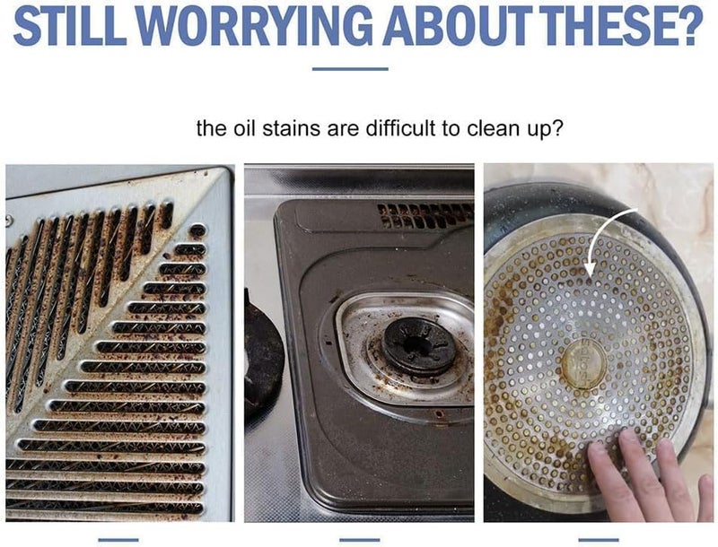 كلاراكو مسحوق تنظيف قوي متعدد الأغراض للمطبخ، عامل تنظيف قوي متعدد الاستخدامات للمنزل، منظف رغوي للمطبخ، منظف للبقع الصعبة، مزيل صدأ رغوي، مسحوق تنظيف متعدد الأغراض للمطبخ (3 قطع) - Image 2