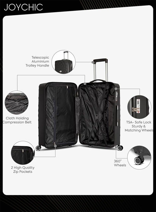 Joychic طقم حقائب 3 قطع مقاوم للاهتراء وماء حقيبة سفر محمولة للأعمال بسعة كبيرة حقائب صعود 20 بوصة + 24 بوصة + 28 بوصة - Image 4