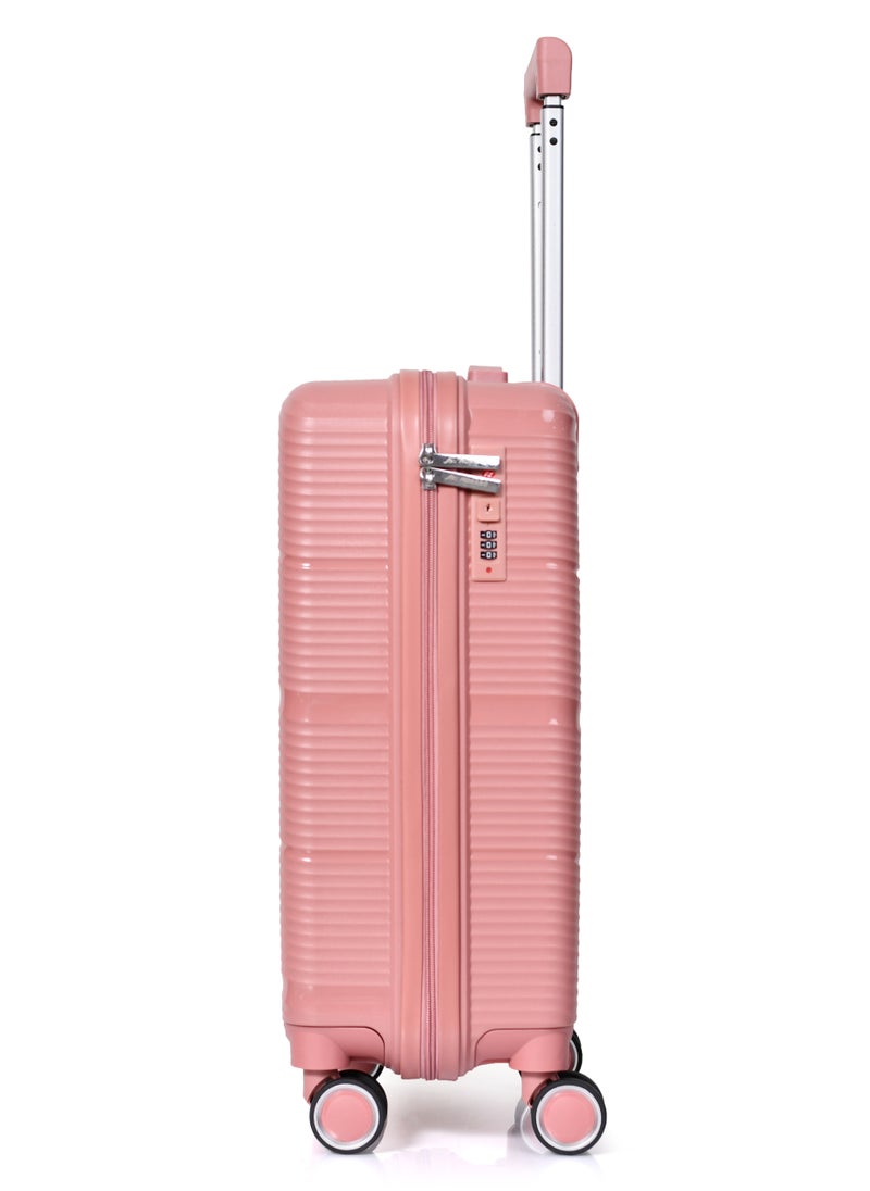 Morano Luggage 20 Inch Carry-On Luggage with Four Spinning Wheels Made of PP Material Durable Suitcase Designed with Safety Lock (Rose Golden) - pzsku/Z581CB17C3336CDAB1E32Z/45/_/1708937639/7796a6b7-139d-428e-ac05-ad406133578e