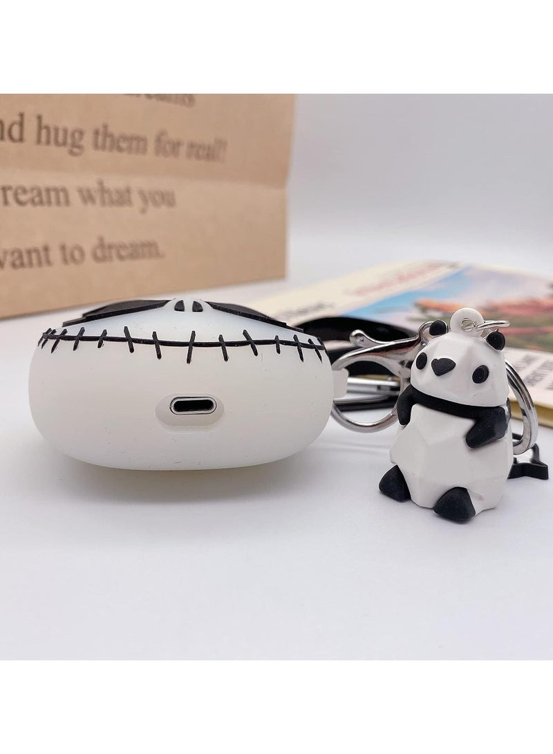 عام غطاء لسماعات Airpods Pro، غطاء مع سلسلة مفاتيح، غطاء جمجمة مضيء متوافق مع Airpods Pro - Image 5