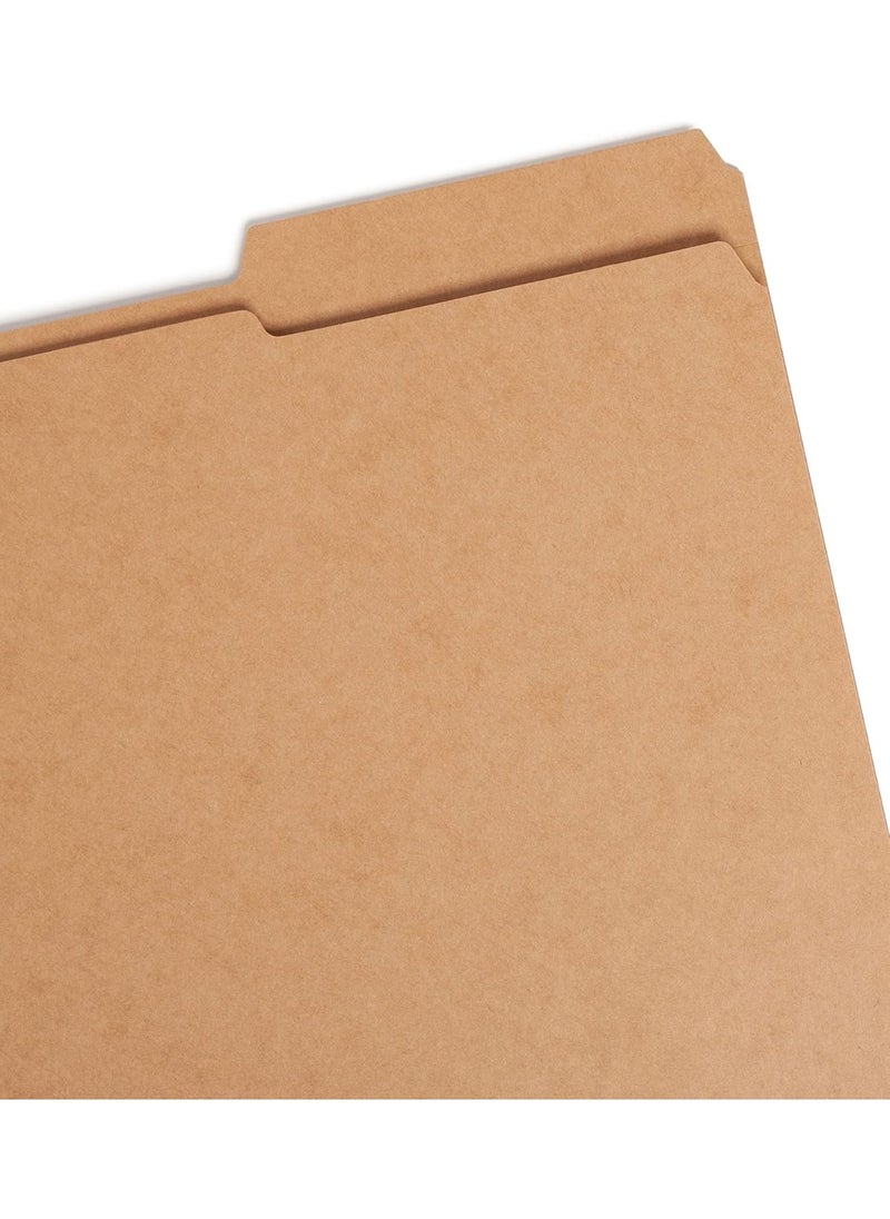 Smead Smead File Folder, Reinforced 2/5-Cut Tab Right Position, Guide Height, Letter Size, Kraft, 100 per Box (10786)  - Image 3