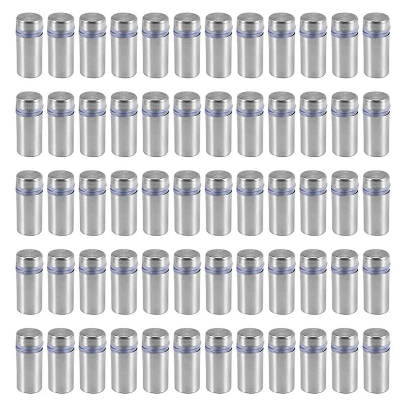 100/200Pcs Sign Standoff Screws Advertising Stainless Steel Wall Mounts Glass Acrylic Nail for Artwork(100pcs) - Image 1