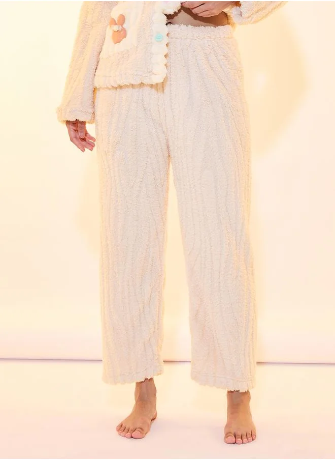 Take Two Flower Patch Fleece Shirt & Pyjama Set