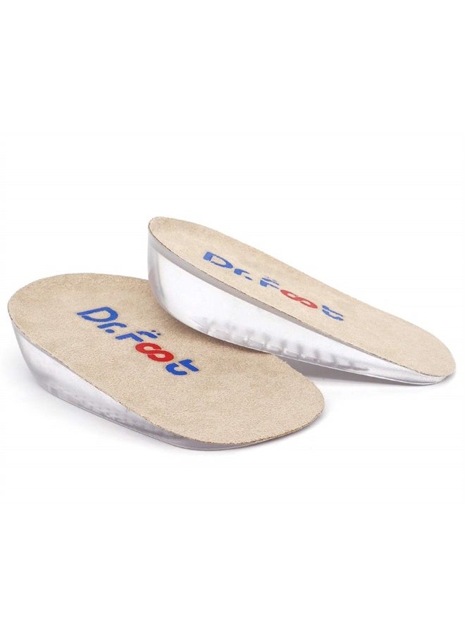 Dr.Foot Height Increase Insoles, Heel Cushion Inserts, Heel Lift Inserts for Leg Length Discrepancies (Small (1" Height))  - Image 1