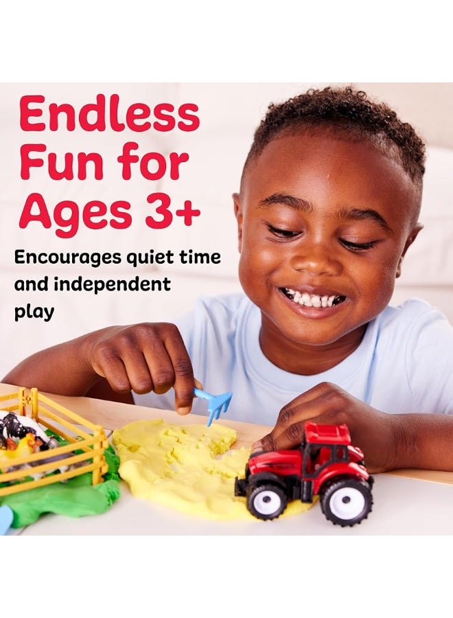 Creativity for Kids مجموعة الحواس للأطفال: المزرعة، ألعاب حسية للأطفال من 3-4 سنوات، ألعاب تمثيل حيوانات المزرعة للأطفال، ألعاب وأنشطة سفر للأطفال - Image 2