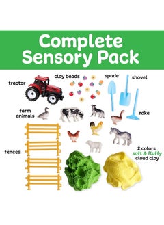 Creativity for Kids Creativity for Kids Sensory Pack: Farm, Sensory Toys for Toddlers 3-4+, Pretend Play Farm Animals Toys for Kids, Toddler Travel Toys and Activities  - Image 3