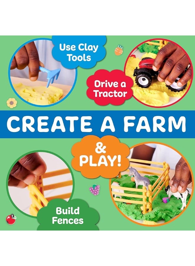 Creativity for Kids مجموعة الحواس للأطفال: المزرعة، ألعاب حسية للأطفال من 3-4 سنوات، ألعاب تمثيل حيوانات المزرعة للأطفال، ألعاب وأنشطة سفر للأطفال - Image 5