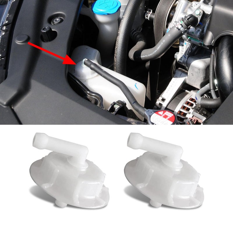 HAOBO 2PCS Radiator Coolant Reservoir Overflow Tank Cap with Joint Coolant Reservoir Cap 19102PM5A00 Car Replacement Accessories Radiator Cover for Honda Acura Accord Civic Pilot Insight Element
