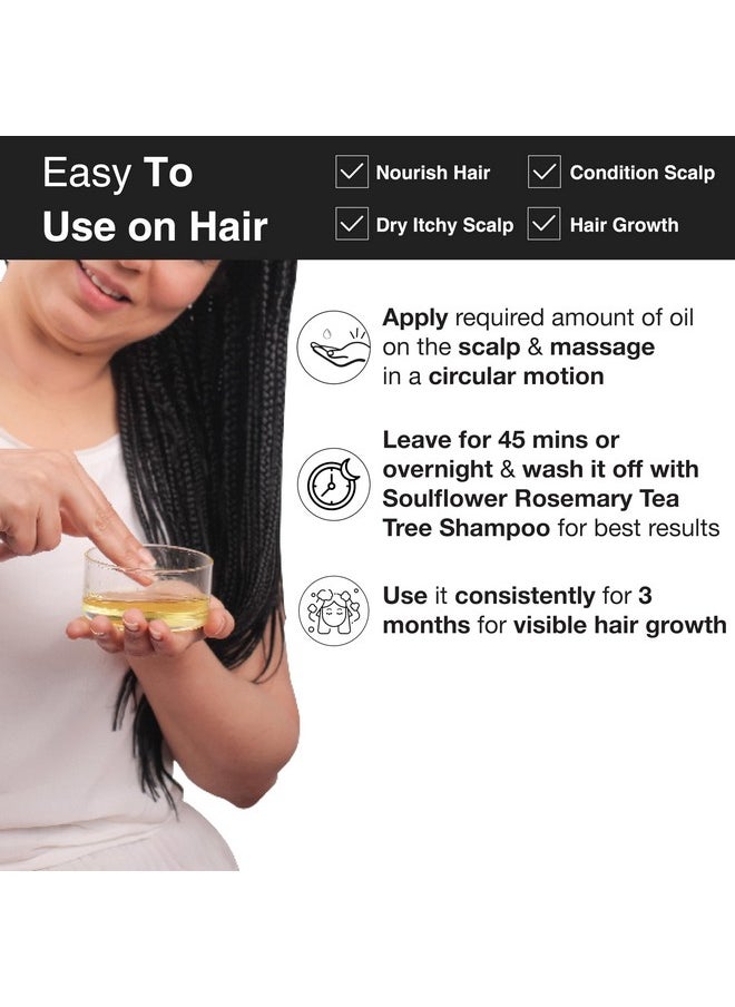 Soulflower Soulflower Extra Virgin Coconut Oil for Hair Growth, Moisturizer, Repair Damaged Hair, Anti Frizz, Baby, Body Massage, 100% Pure, Ecocert Organic Certified, Natural, No Mineral Oil, 120ml (Pack of 1)  - Image 5