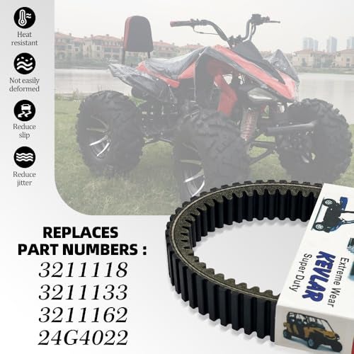 YINNCKE Replace 3211118 YINNCKE Clutch Drive Belt Fits for Polaris Ranger 500 2005-2013 700 HD 2009 700 XP 2008-2009 800 Crew Sportsman 450 500 570 700 800 850 XP RZR 800 4 S 2010-2014 3211133 3211162 24G4022 - Image 2