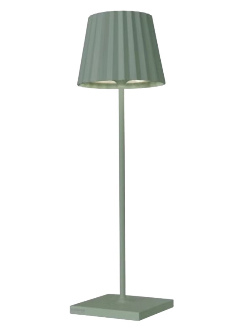 Sompex Troll 2.0 LED Table Lamp | IP54 (splash and dust proof) | 2 warm white light colours | Stepless touch dimmer | Wireless Indoor & Outdoor | Aluminium | Brightness memory | H 38 cm - Green - Image 1