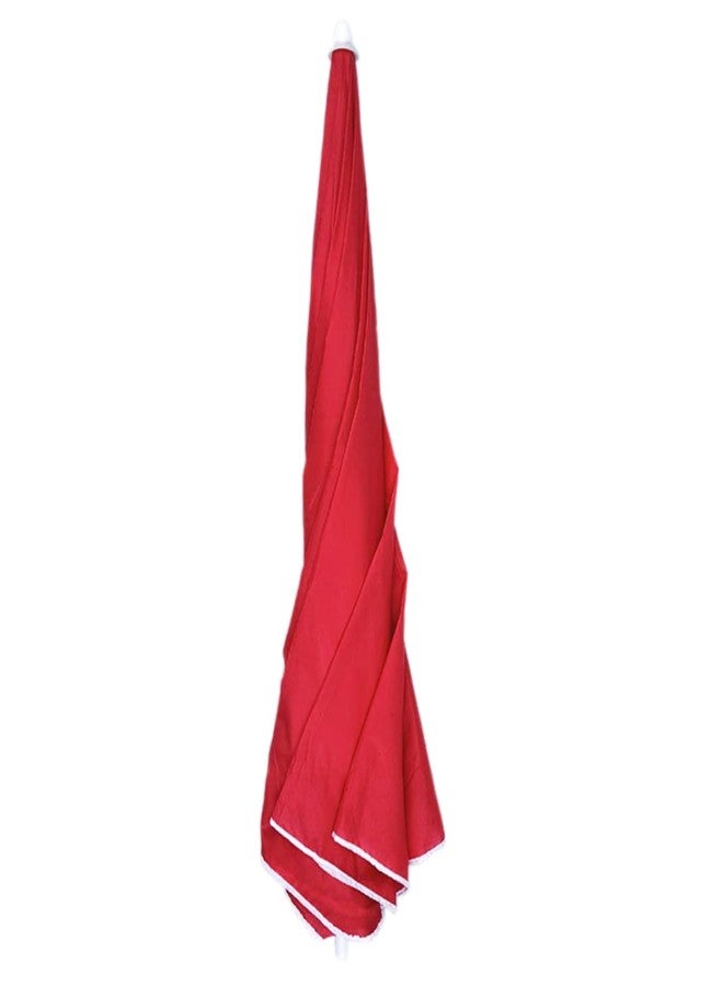 RAINPOPSON Garden Umbrella With Stand 8ft/48In Outdoor Big Size for Garden, Shop, Hotel, Restudent Garden Umbrella (Red) Pack of 1 - Image 4