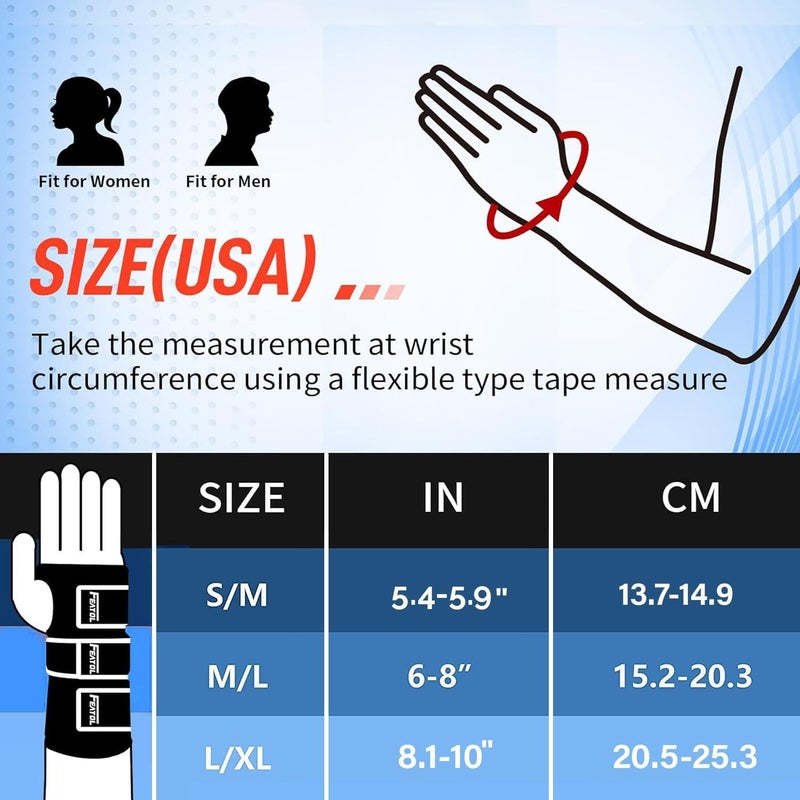 FEATOL Wrist Brace Hand Brace, Carpal Tunnel Wrist Splint Night Support for Women Men, Pain Relief Support -Tendonitis, Arthritis, Sprain, Left Hand, Medium/Large - Image 5
