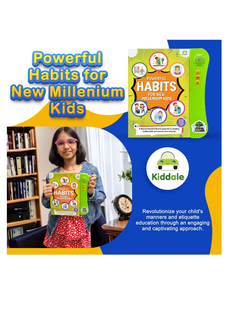 Kiddale Educational Learning Toy for 4+ Kids, Sound Book on Easy Learning of Good Habits and LifeSkills with Musical Rhymes and Audio Stories for 4 5 6 year kid  - Image 2