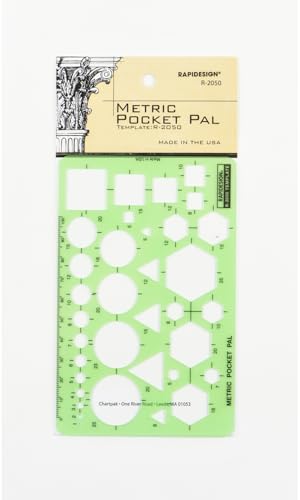 Rapidesign Metric Pocket Pal Template, 1 Each (R2050) - Image 1