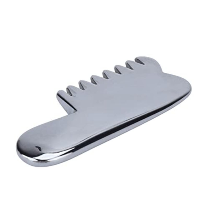 Terahertz Comb, Natural Energy Stone Terahertz Massage Comb Lightweight Portable Scalp Massager Comb for Head Neck Face Beauty Comb - Image 1