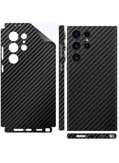 SARAOONT Samsung Galaxy S24 Ultra 1 Piece Carbon Fiber Skin Wrap and 2 Piece 10H Screen Protectors  - Image 2