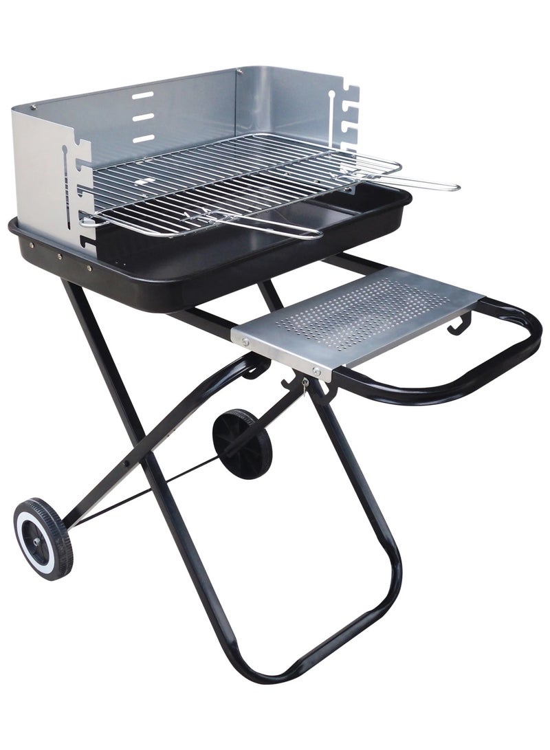 DubaiGallery Metal BBQ Grill Brazier Firepit Portable Charcoal Kettle Grill, Outdoor Charcoal Barbecue Grill for Garden Patio - Image 1