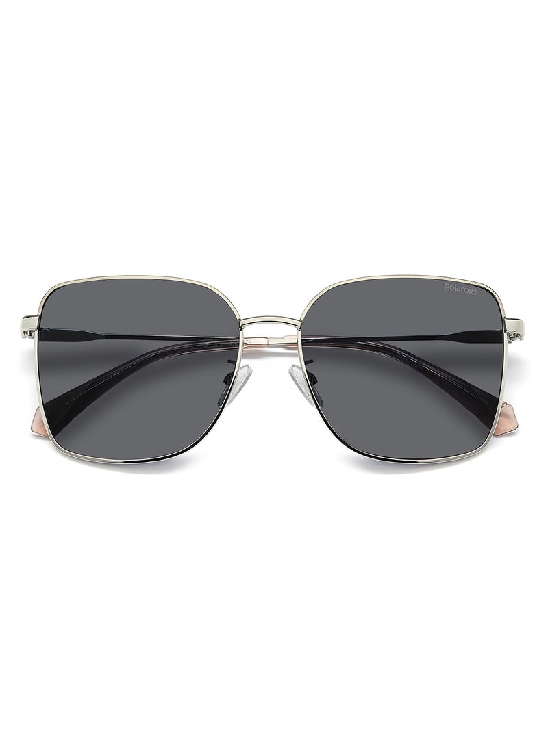 Polaroid Women's Polarized Square Sunglasses - Pld 4158/G/S/X Grey Millimeter - Lens Size: 58 Mm  - Image 4