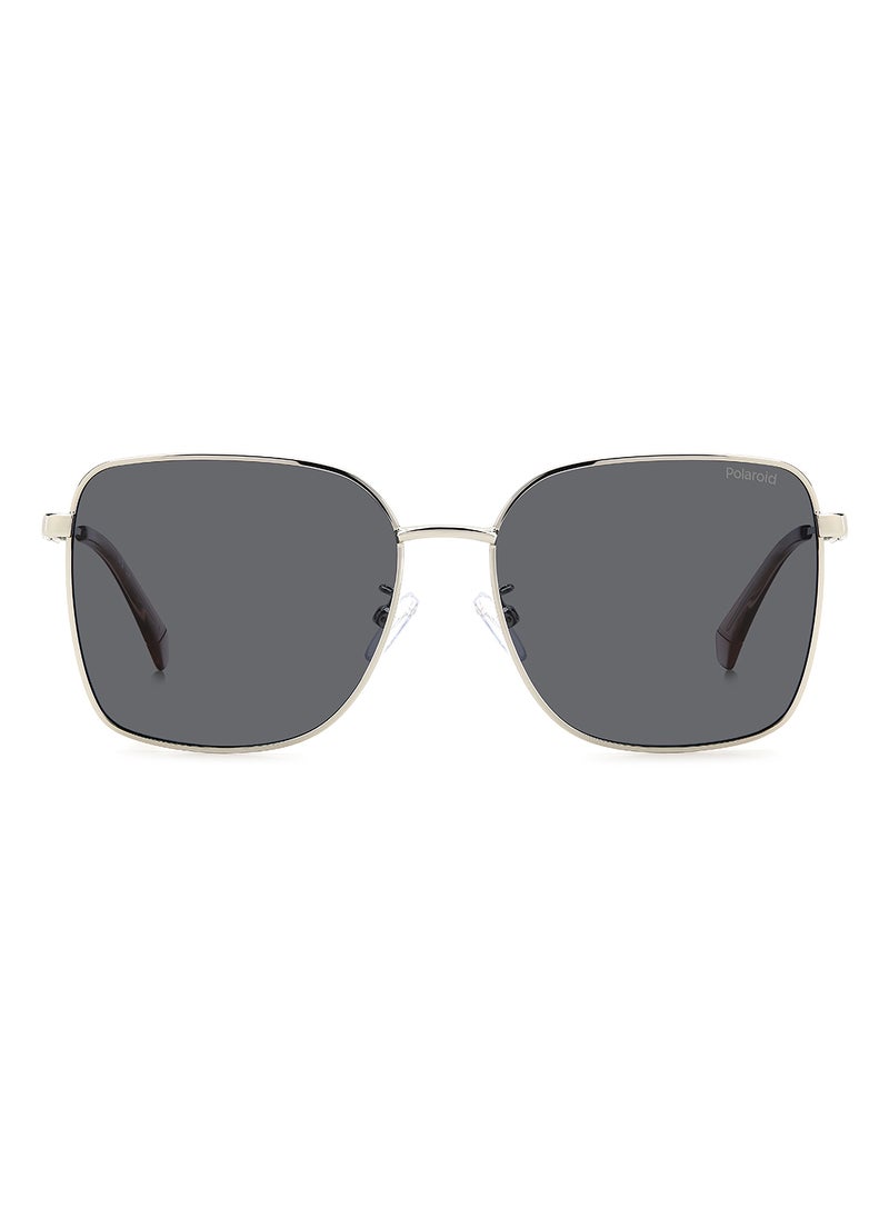 Polaroid Women's Polarized Square Sunglasses - Pld 4158/G/S/X Grey Millimeter - Lens Size: 58 Mm  - Image 3