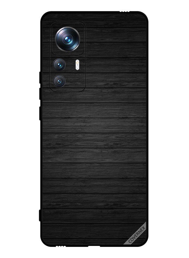 Covernex Protective Case Cover For Xiaomi 12T Pro Dark Wooden Pattern - Image 1
