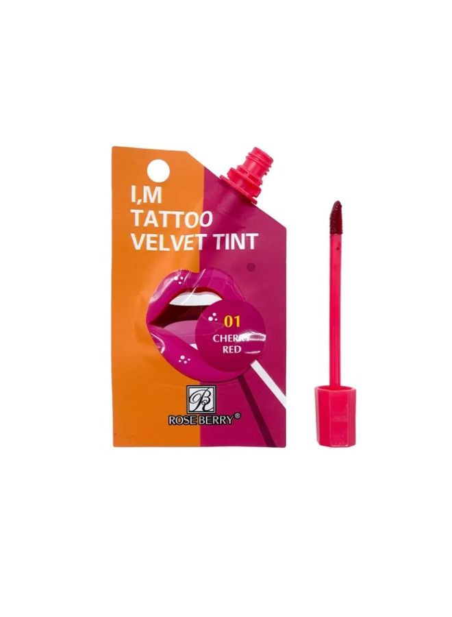 جيرنيك تاتو للشفايف وتينت للخدود نكهة الكرز الأحمر - Image 1