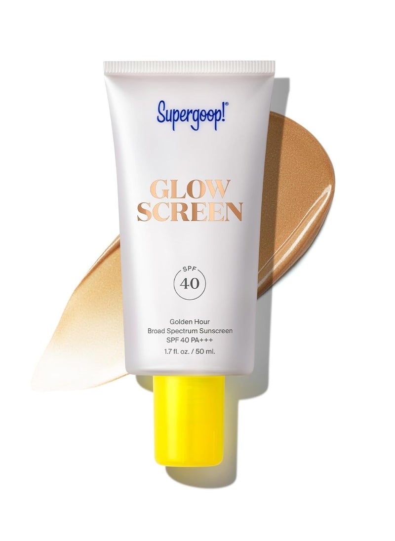 Supergoop! Supergoop! Glowscreen SPF 40, Golden Hour (Bronze Glow) - 1.7 fl oz - Glowy Primer + Broad Spectrum Sunscreen - Helps Filter Blue Light - Boosts Hydration w/Hyaluronic Acid, Vitamin B5 & Niacinamide  - Image 5