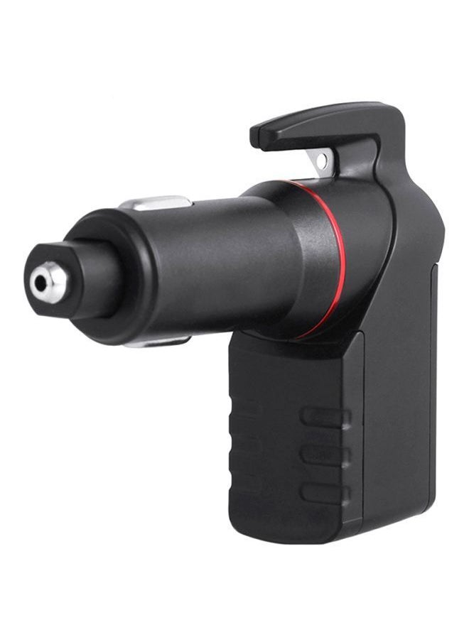 NIBEMINENT 3-In-1 Car Charger With Window Breaker And Seat Belt Cutter Black  - Image 1
