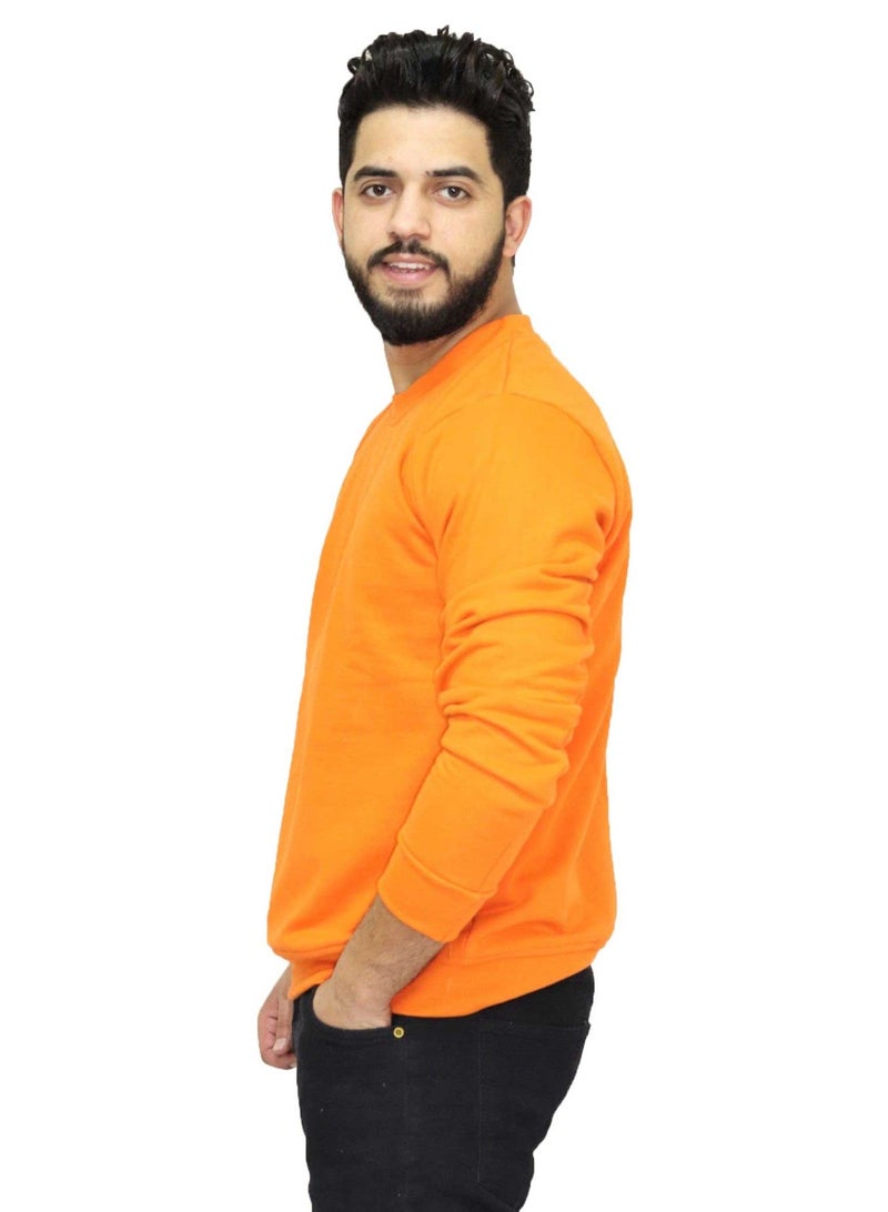 وان هاند سويت شيرت كاجوال قطن - برتقالي - Image 2