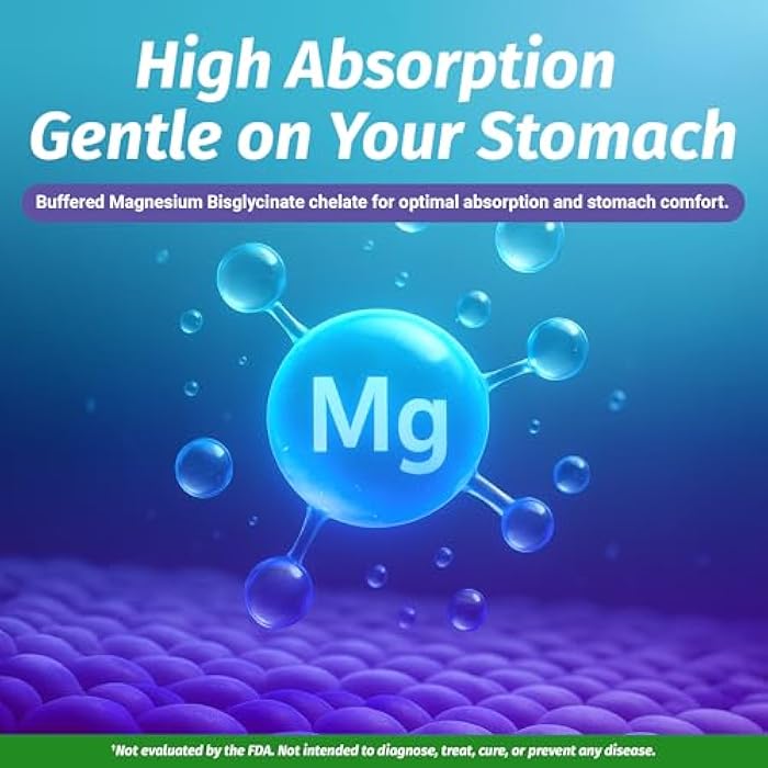 1 Body Magnesium Bisglycinate Capsules - Chelated Magnesium Supplement for Sleep Support, Muscle Cramps & Relaxation - High Absorption Formula Gentle on Stomach - 120 Count - Image 2