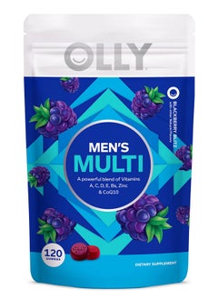 OLLY Men'S Multivitamin Gummy Immune Support Vitamins A C D E B Lycopene Zinc Blackberry 60 Day Supply 120 Count  - Image 2