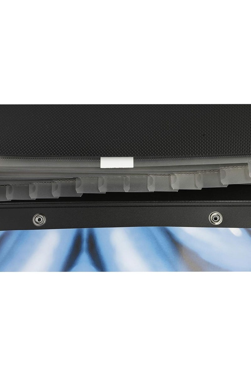 Foldermate Charcoal Black Expanding File Case With Handle - Image 4