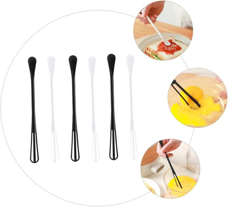 6 قطعة من مجموعة الخفاقة اليدوية المصنوعة من الفولاذ المقاوم للصدأ لخفق البيض في الخبز والطهي والكريمات والصلصات - Image 5