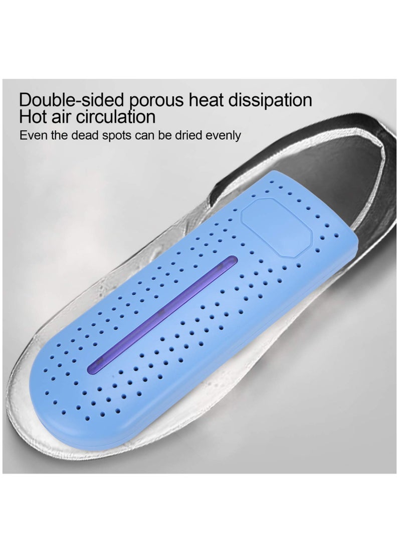 Arabest - Shoe Dryer Electric Fast Dry Boot Drying Device 360 Degree Cycle Constant Temperature Heating Boot Foot Dryer For Dormitory Home (Blue) - Image 1
