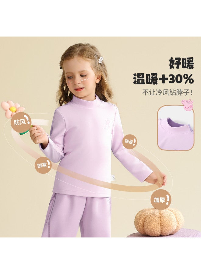 peppa Pig Spring Kids' Semi-turtleneck Base Layer Tee - Soft Long-sleeve Shirt For Boys & Girls - Image 3