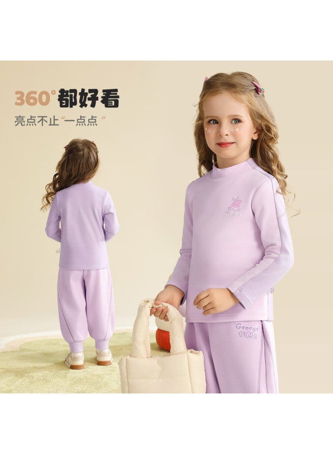 peppa Pig Spring Kids' Semi-turtleneck Base Layer Tee - Soft Long-sleeve Shirt For Boys & Girls - Image 5