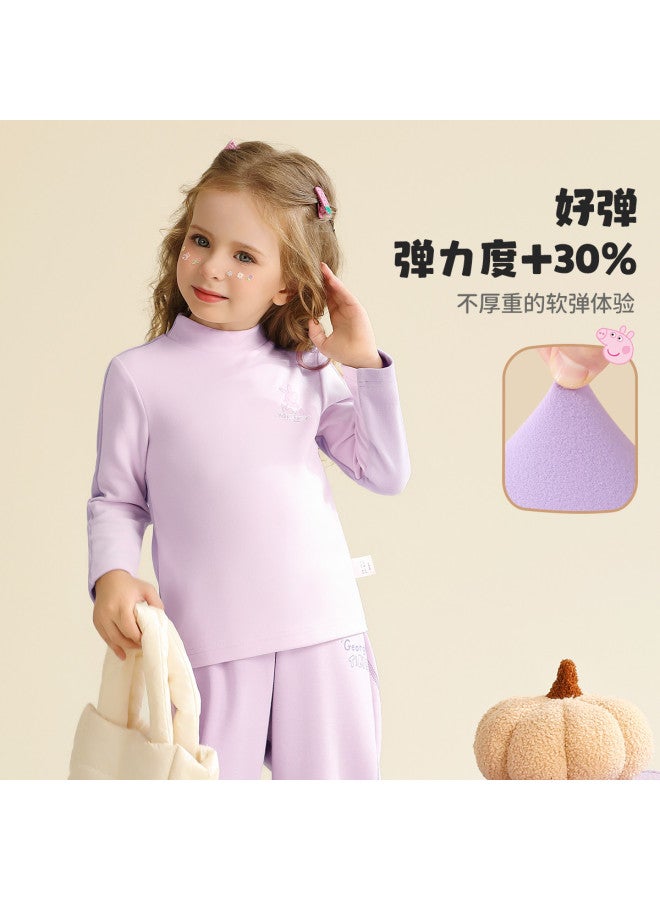 peppa Pig Spring Kids' Semi-turtleneck Base Layer Tee - Soft Long-sleeve Shirt For Boys & Girls - Image 4