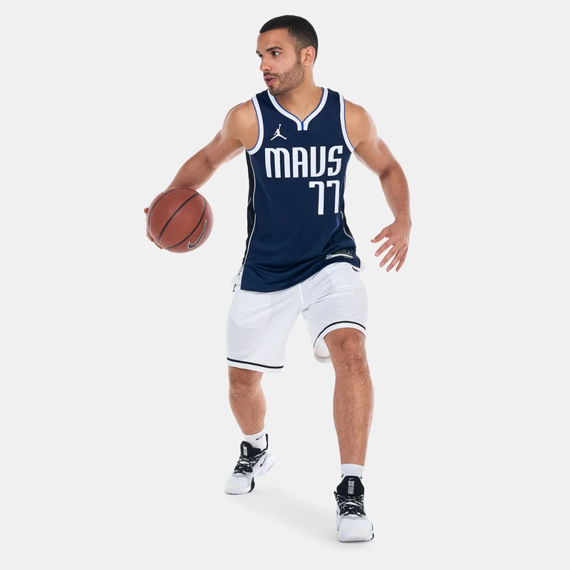 Jordan Blue Men's NBA Dallas Mavericks Statement Edition Dri-FIT Swingman Basketball Jersey for Men | Best Price UAE