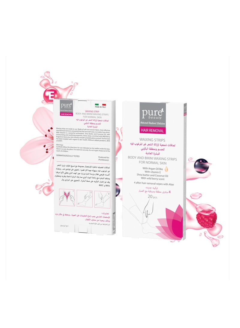 Pure beauty Body & Bikini Hair Removal Waxing Strips - Image 2