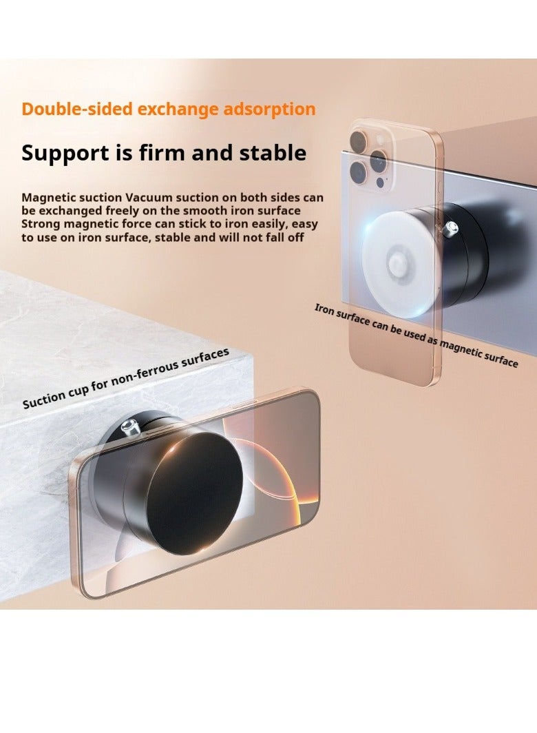RinGinG Vacuum Suction Magnetic Car Phone Holder, Magnetic Car Phone Holder For Car Dashboard Truck Windshield Table Suitable For Tablets Smartphones Flat Universal Magnetic Kit - Image 3