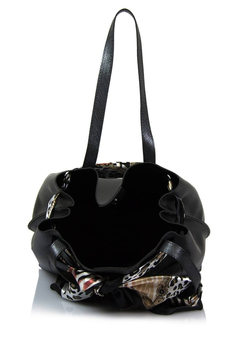 Tote Handbag with Scarf  - Image 4