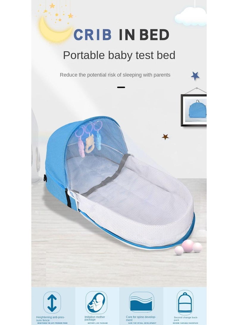 general Baby Bed Baby Nest Portable Travel Baby Cribs Toddler Multi-function Folding Bed Folding Chair - Image 2