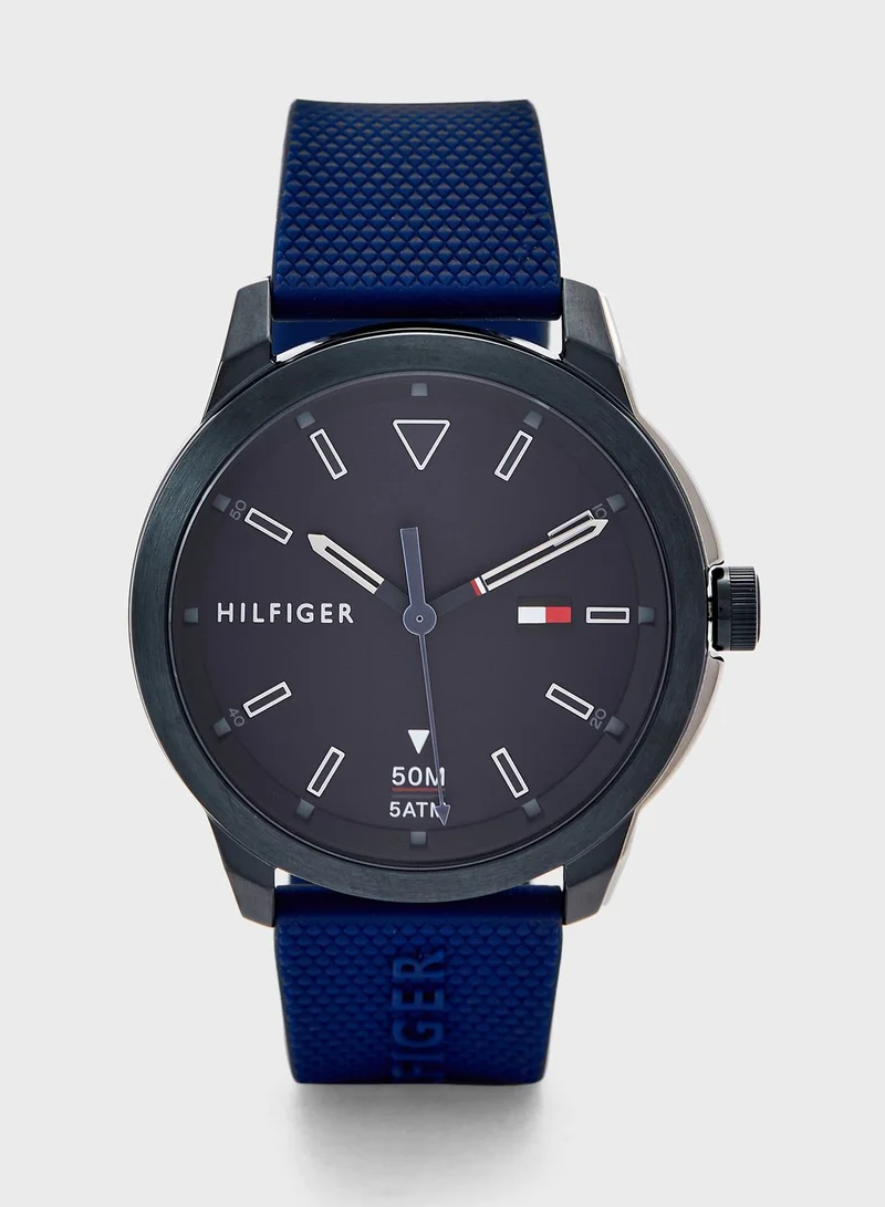 TOMMY HILFIGER 1791621 Silicone Strap Analog Watch