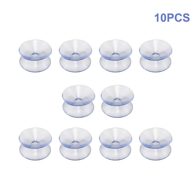 Denpetec Double Sided Suction Cups  to Keep The Glass Table Top from Sliding  Glass Table Top Bumpers  Glass Table Top Spacers  Window Hanger Suction Cup(20mm 10pcs) - Image 2