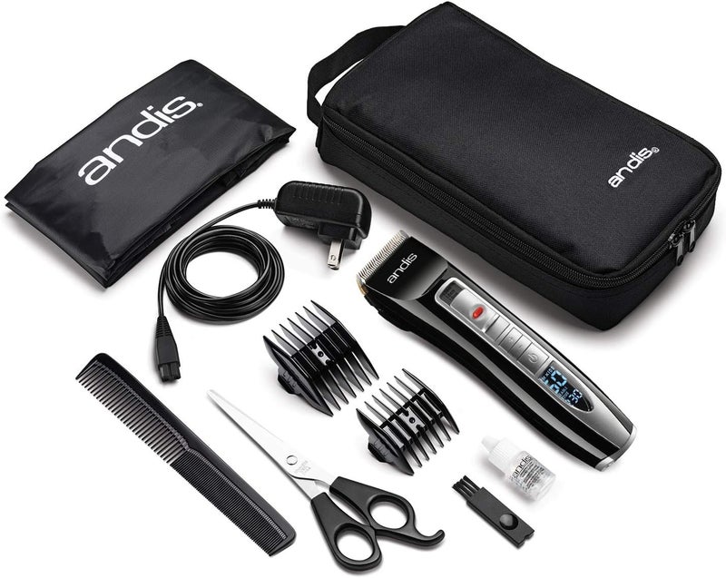 Andis 24440 Select Cut 5Speed Adjustable Blade CordCordless Clipper Kit 10pc Black