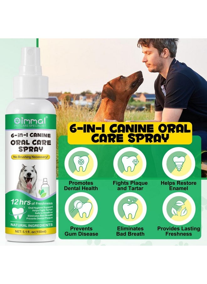 Alivo Oral Care Spray for Dogs, Pet Breath Dental Care Spray with Natural Ingredients, Dog Breath Freshener for Bad Breath, Plaque and Tartar, Pet Health Supplies Teeth Treatment Spray - 5.1 Fl Oz / 150ml  - Image 3