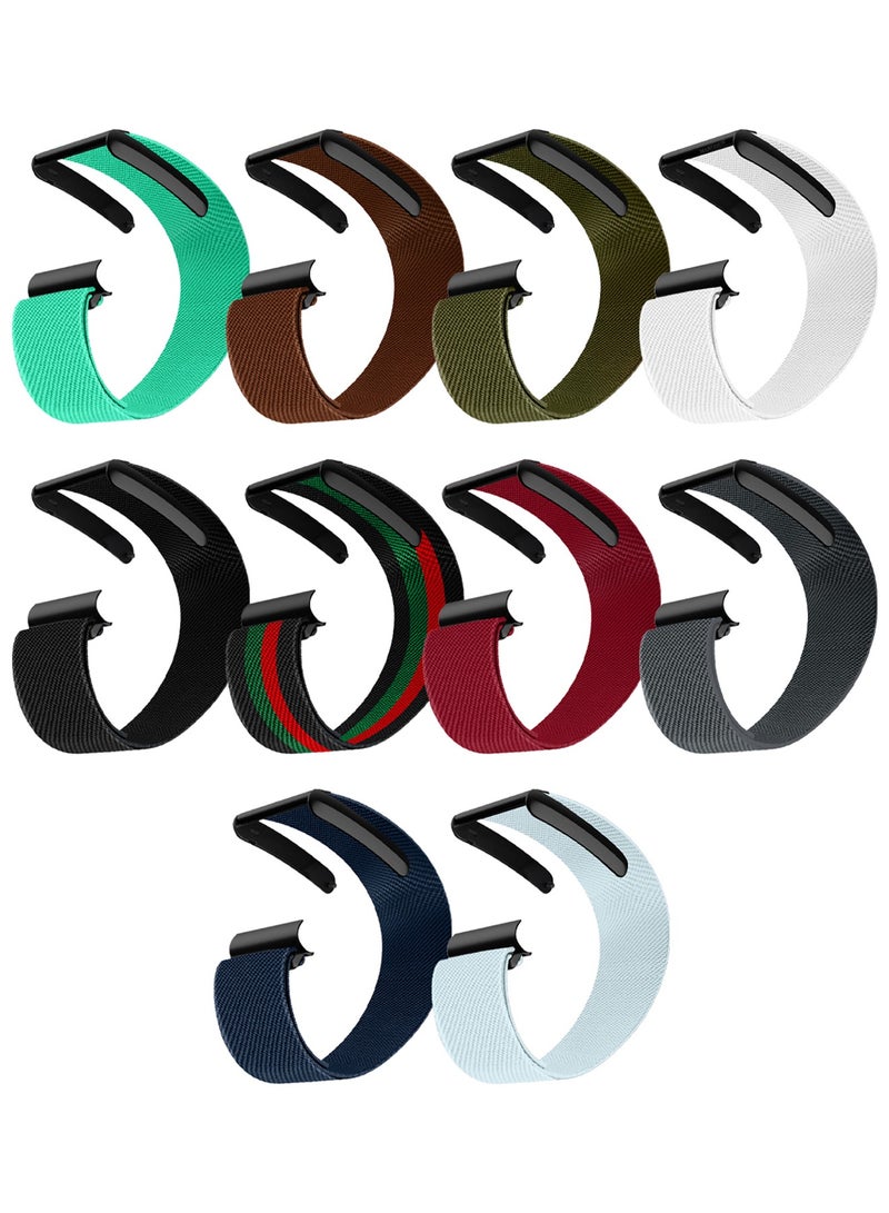 10Packs Premium Adjustable Nylon Strap for WHOOP 5, MG,One, Peak and Life – Lightweight & Breathable Replacement Band - Image 1